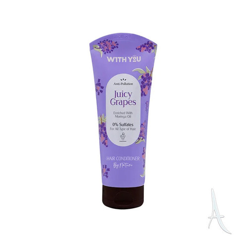 ماسک مو نرم کننده داخل حمام مراقبت کننده سلامت مو ویت یو With You مدل Juicy Grapes حجم 200ml