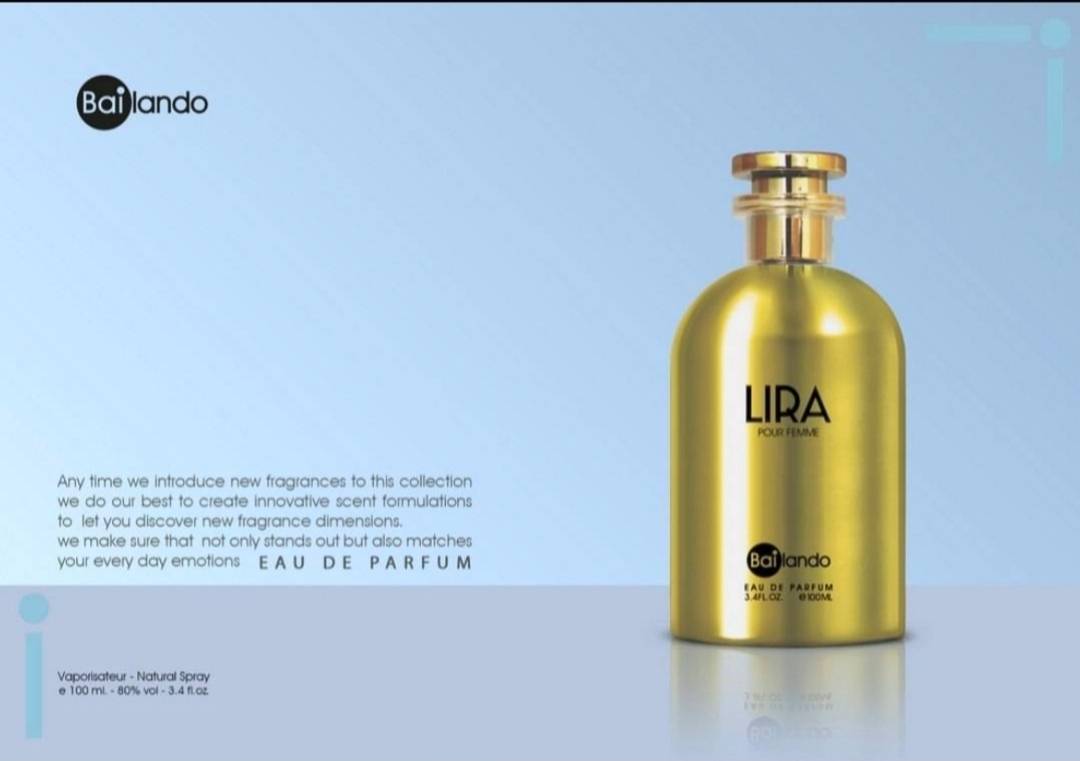 ادکلن بایلندو رایحه لیرا ۱۰۰ میل | عطری زنانه، گرم و شیرین